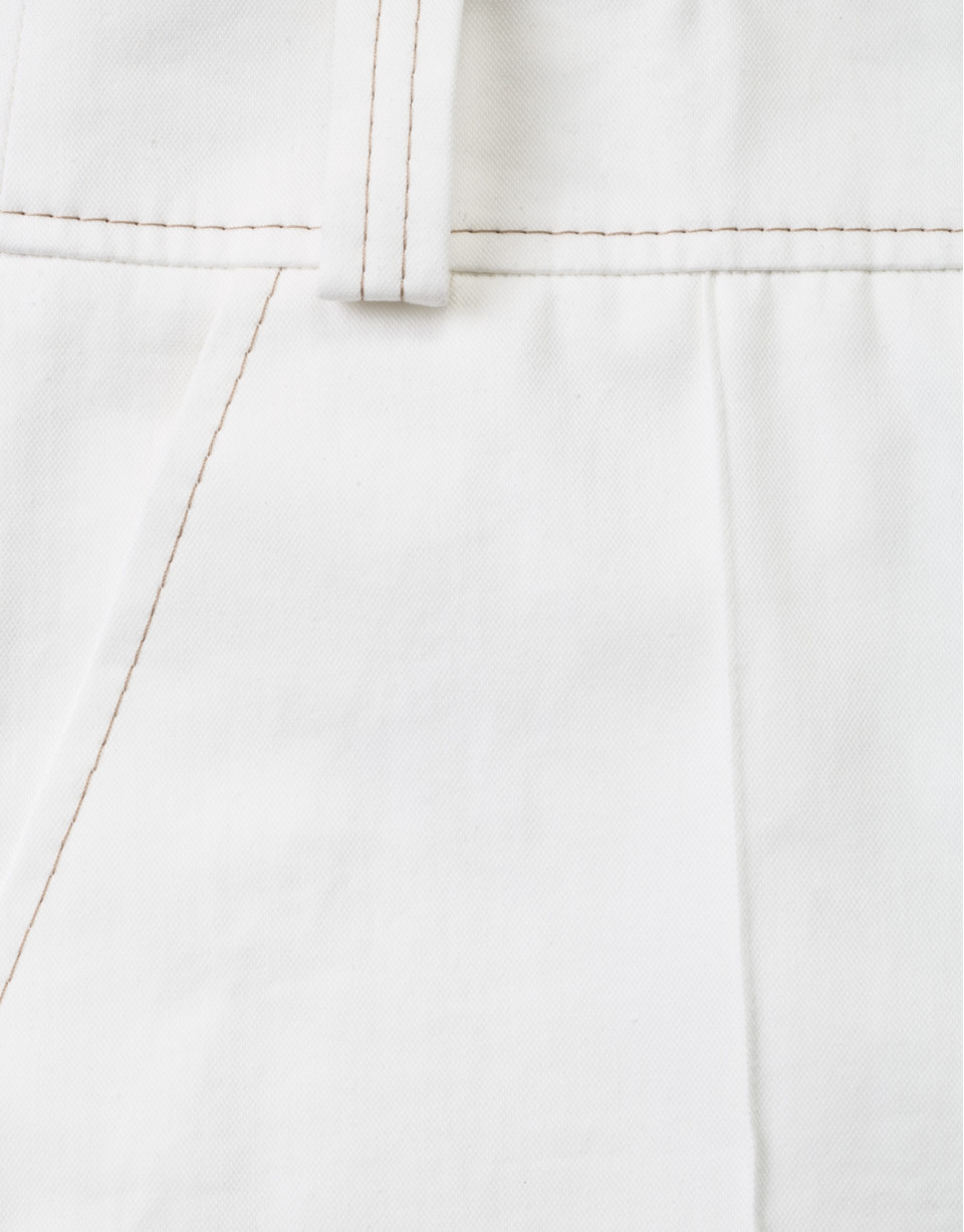 Pantalón recto blanco