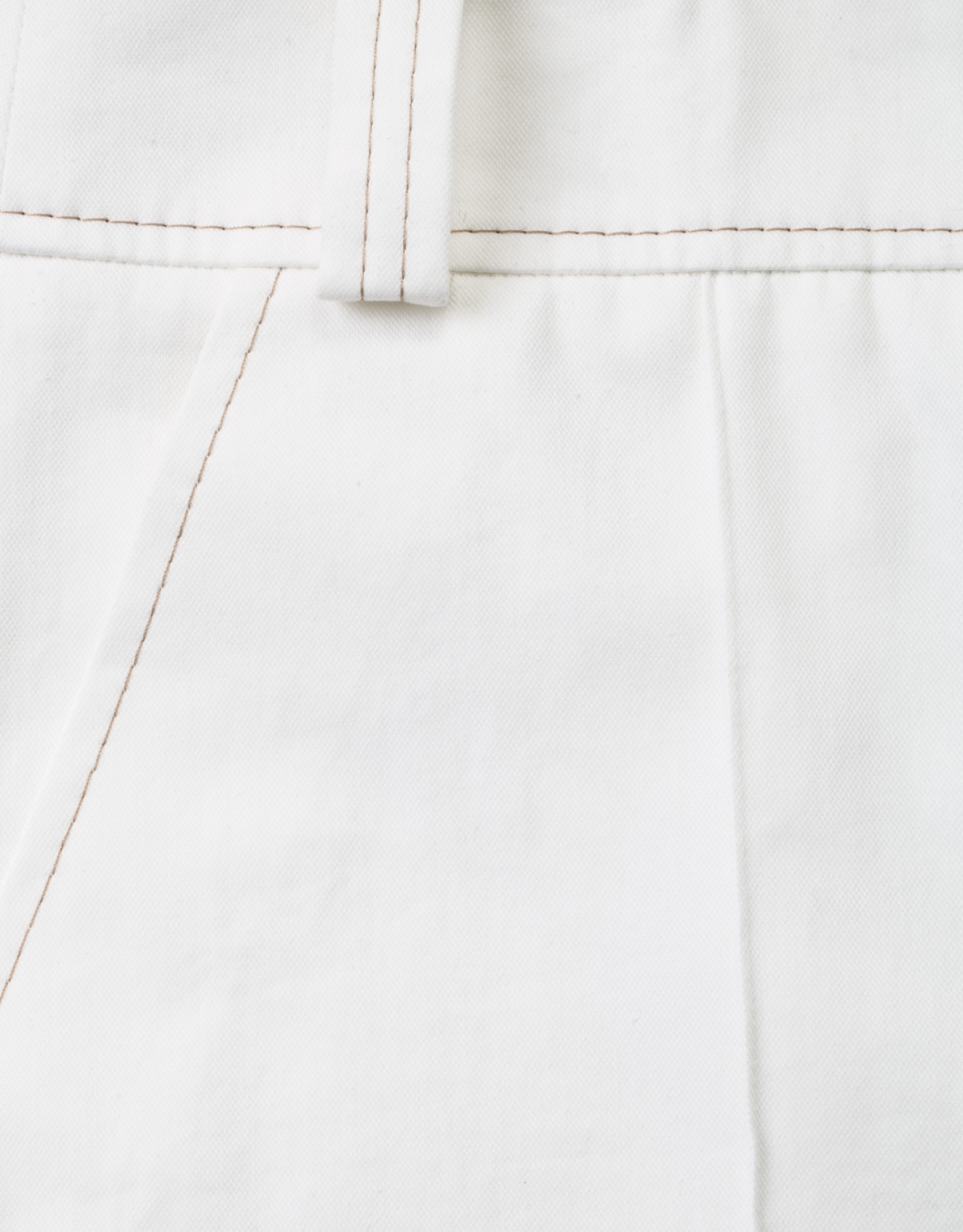 White straight pants