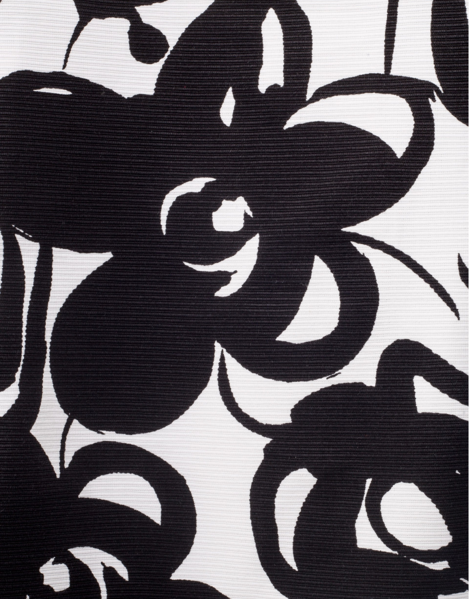 Vestido estampado fantasía negro