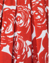 Vestido pliegues naranja