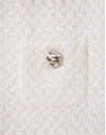 Chaqueta corta bolsillos blanco roto