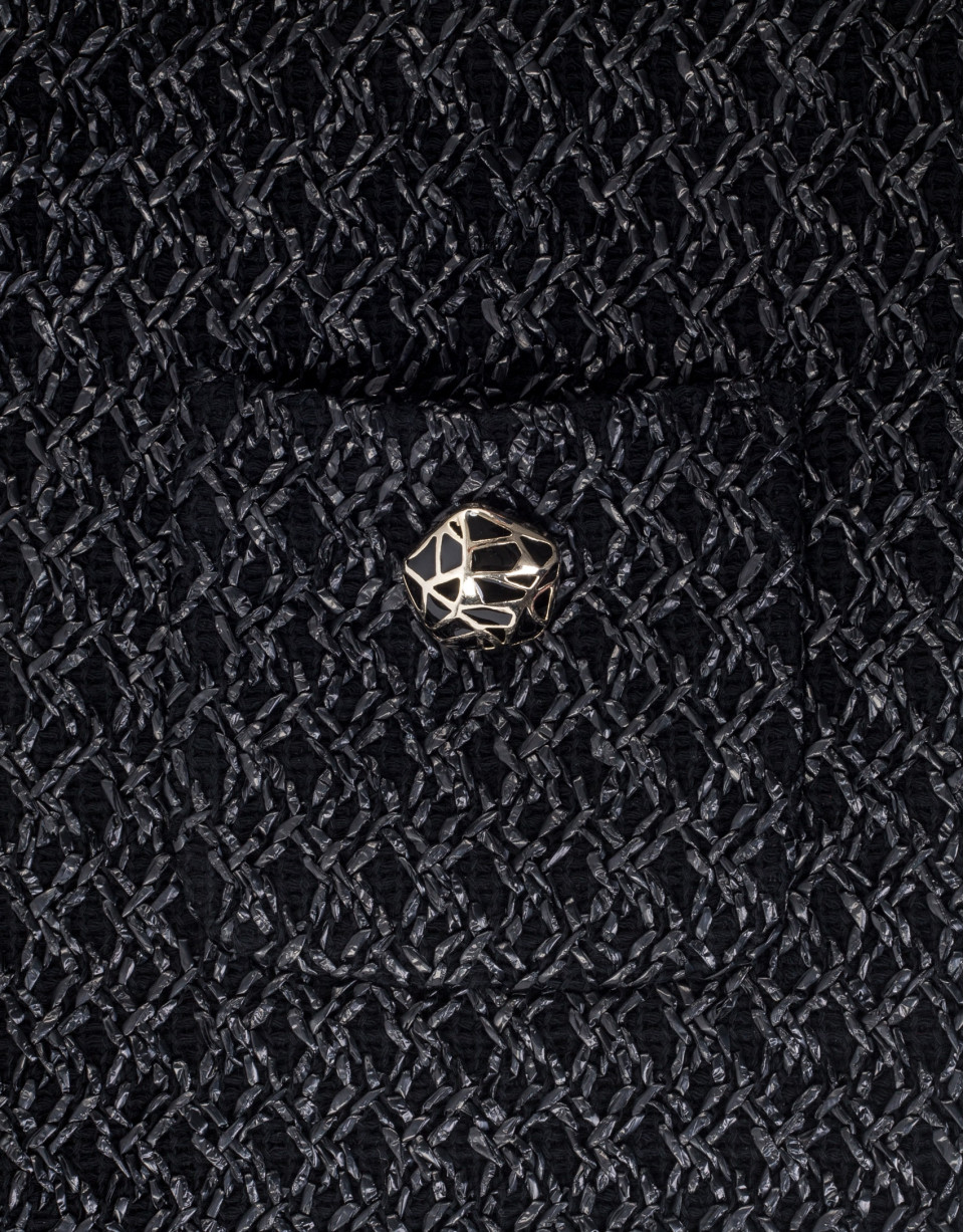 Chaqueta corta bolsillos negra
