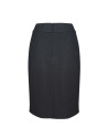 Falda corta gris jacquard delantero