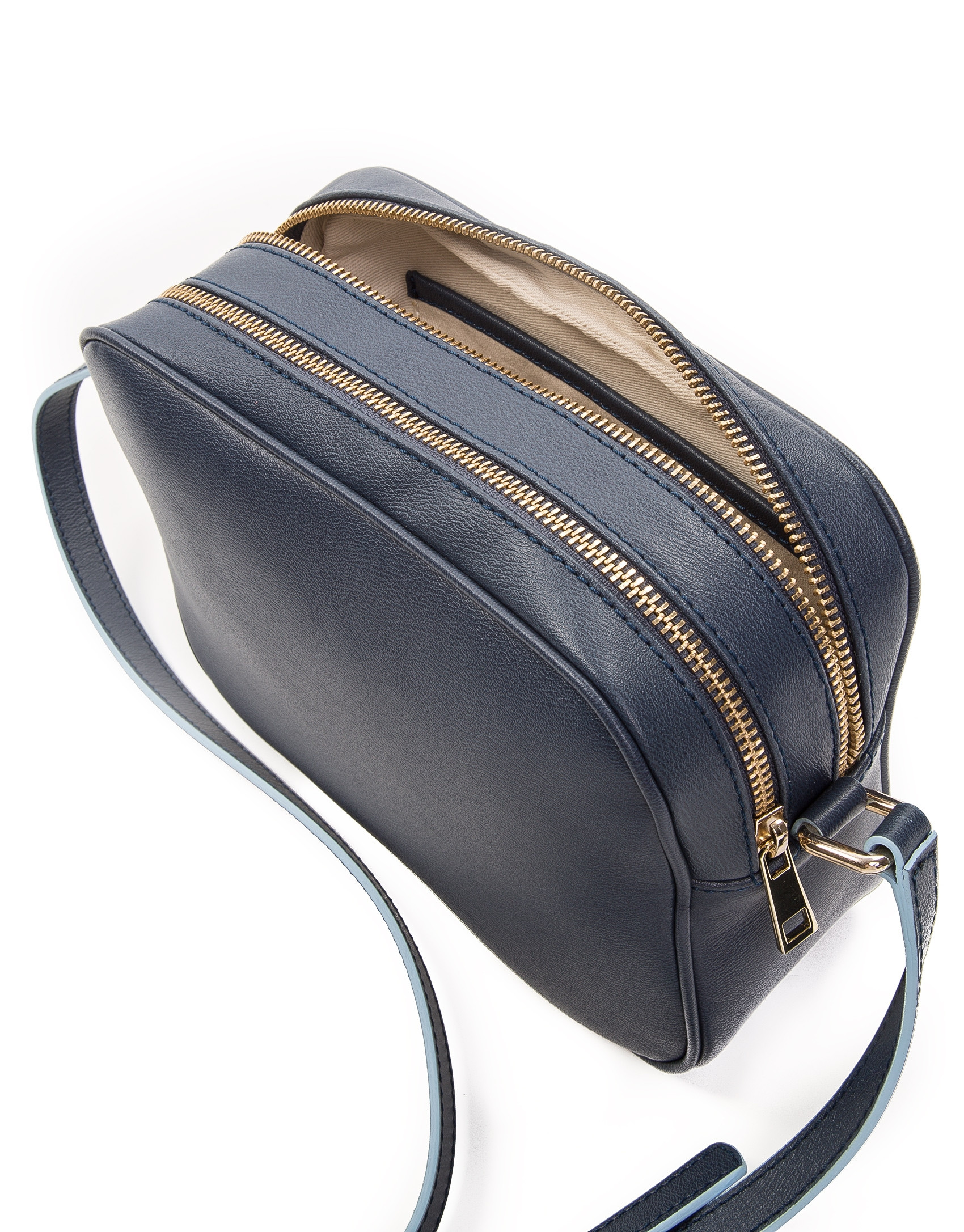 Navy blue Taylor leather shoulder bag