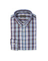 Camisa cuadros grandes rojo, azul y verde