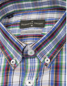 Red, blue and green checked shirt