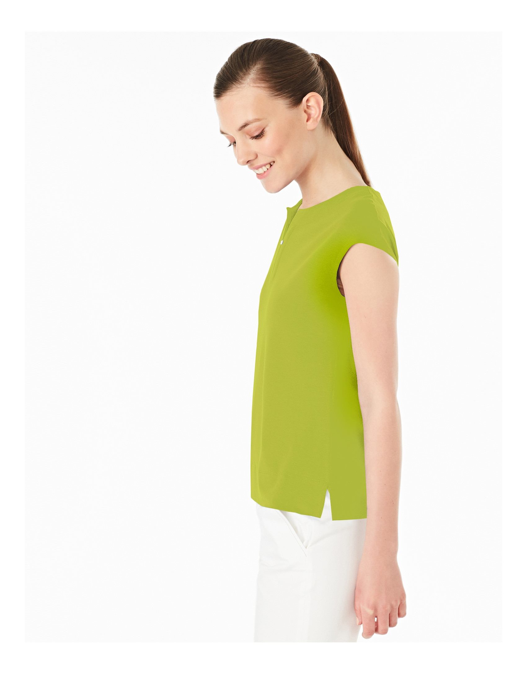Camiseta sin mangas verde pistacho