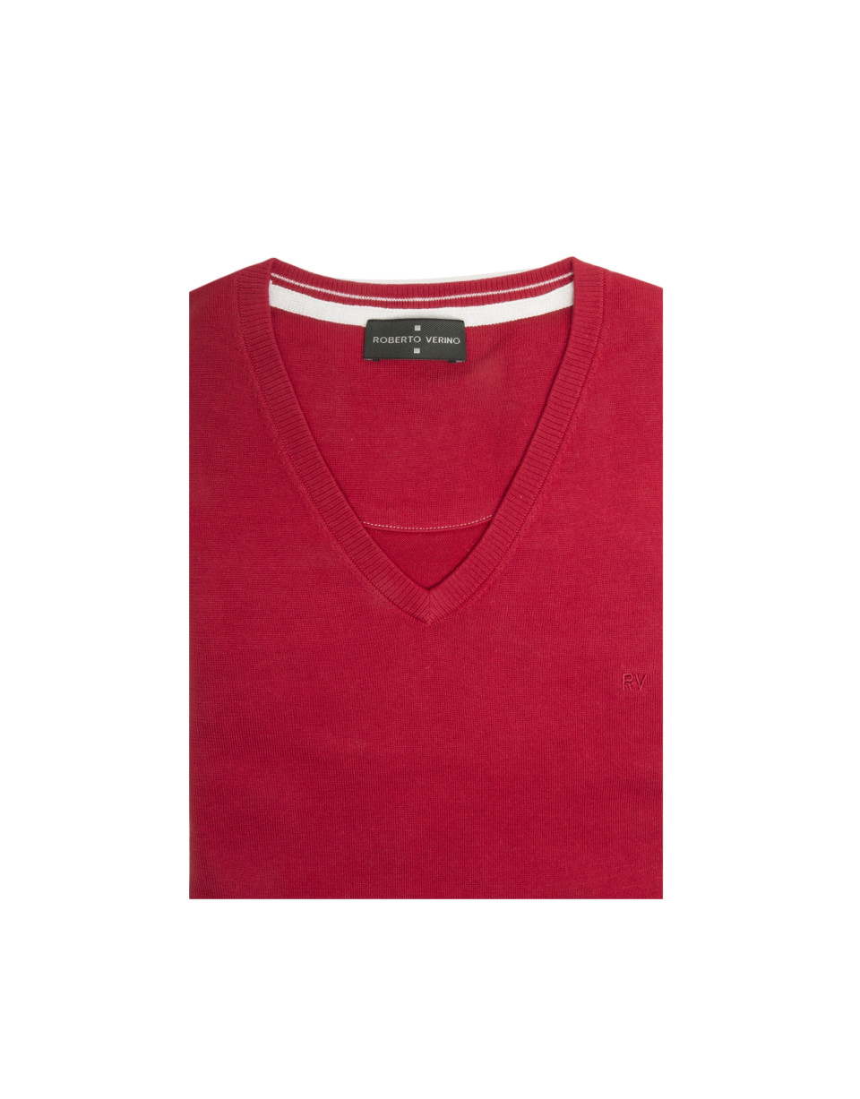 Jersey pico algodón rojo