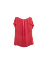 Top escote lágrima rojo