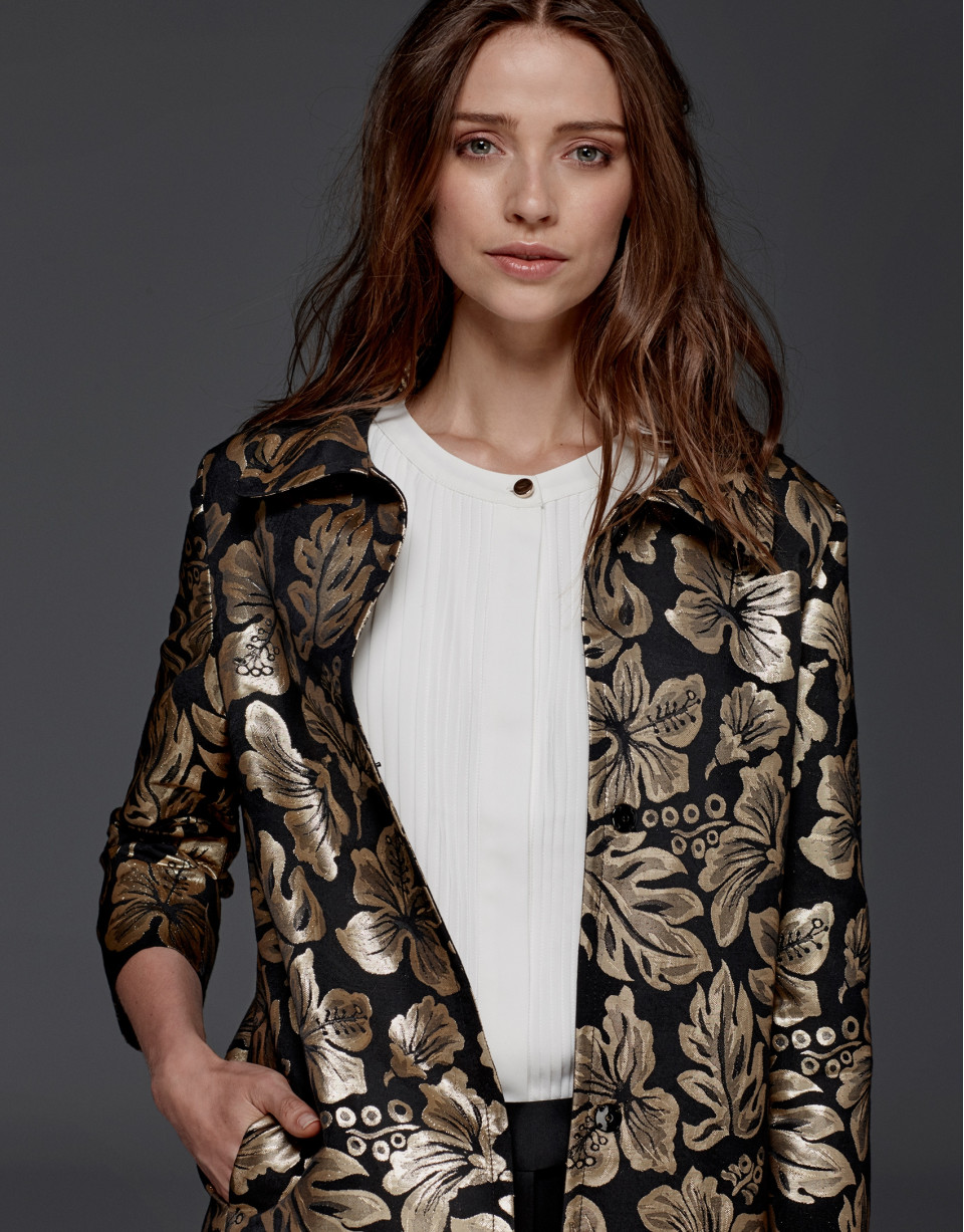 Ivory blouse with tucks