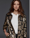 Ivory blouse with tucks