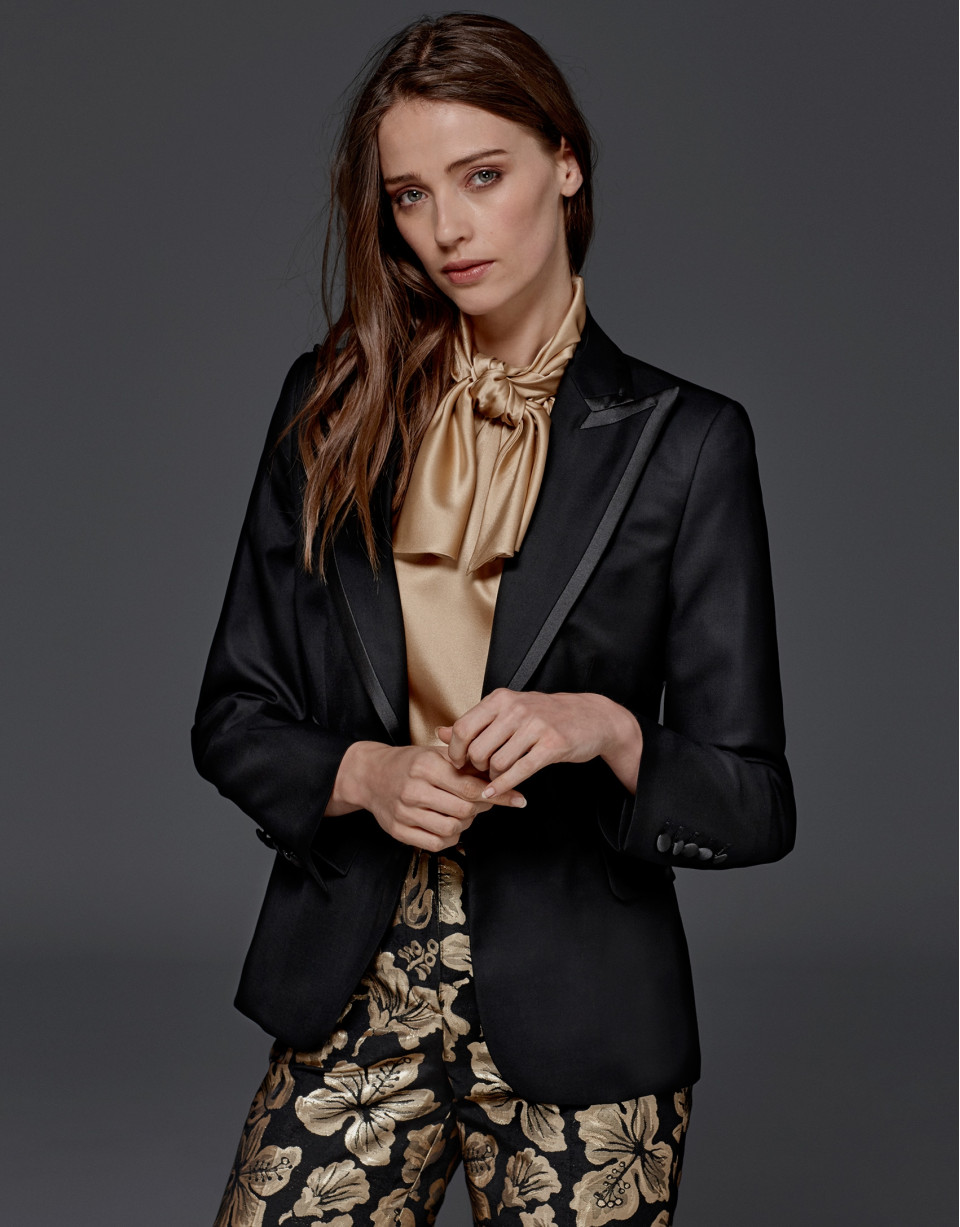 Black tuxedo jacket