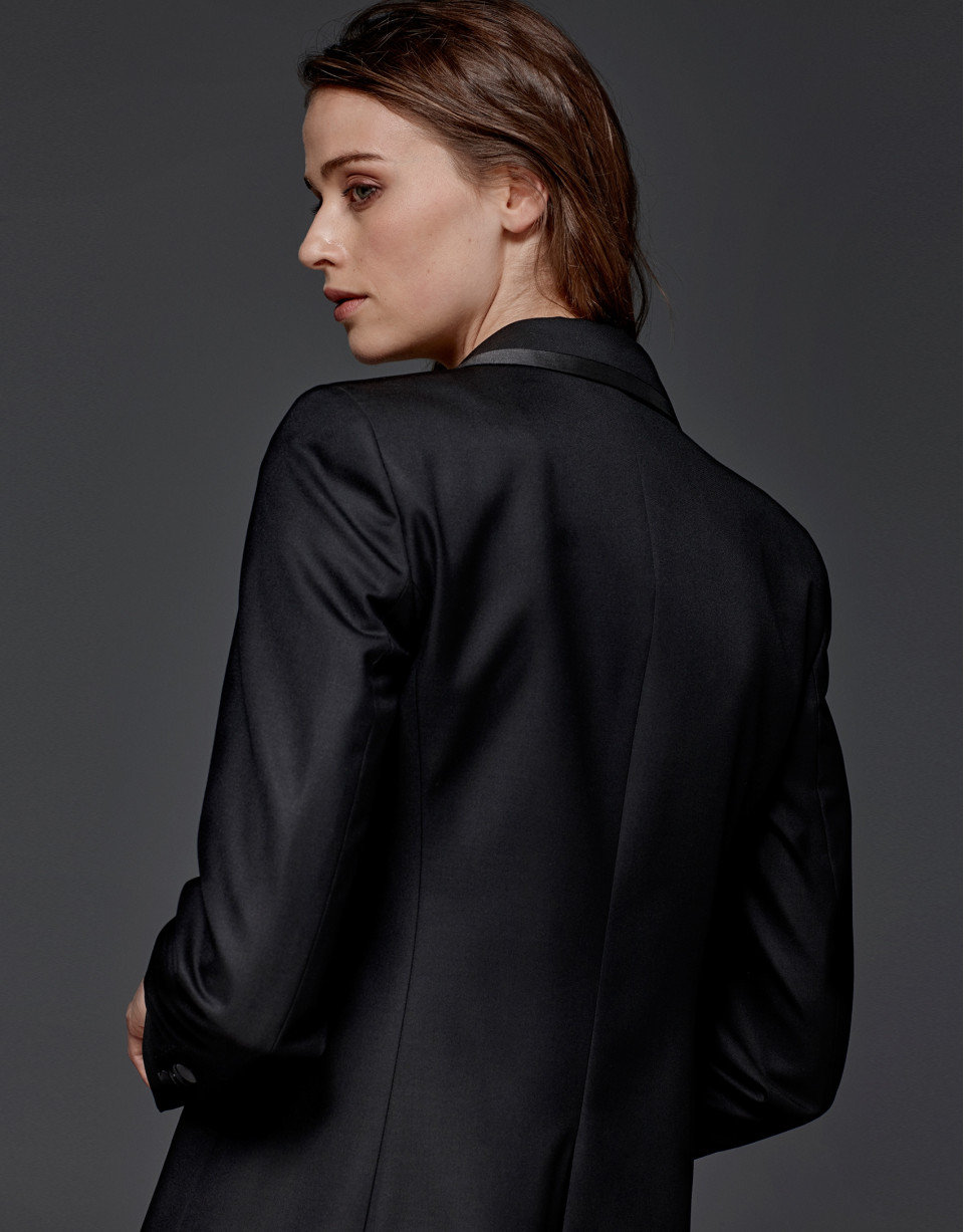 Black tuxedo jacket