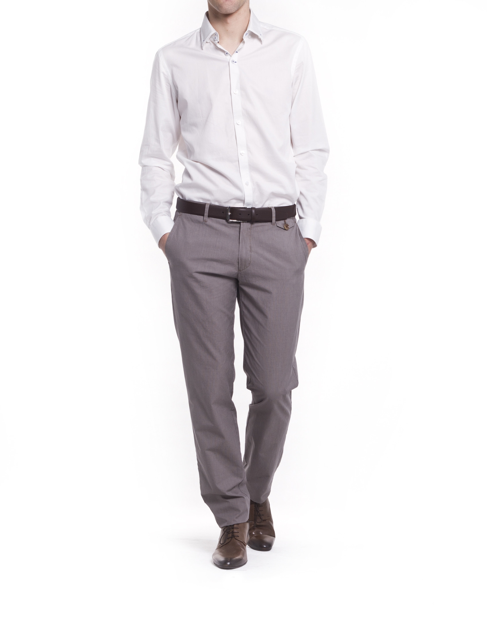 Casual Hound's-tooth checked pants