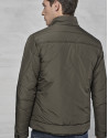 Khaki windbreaker without hood