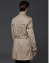 Gabardina clásica color beige