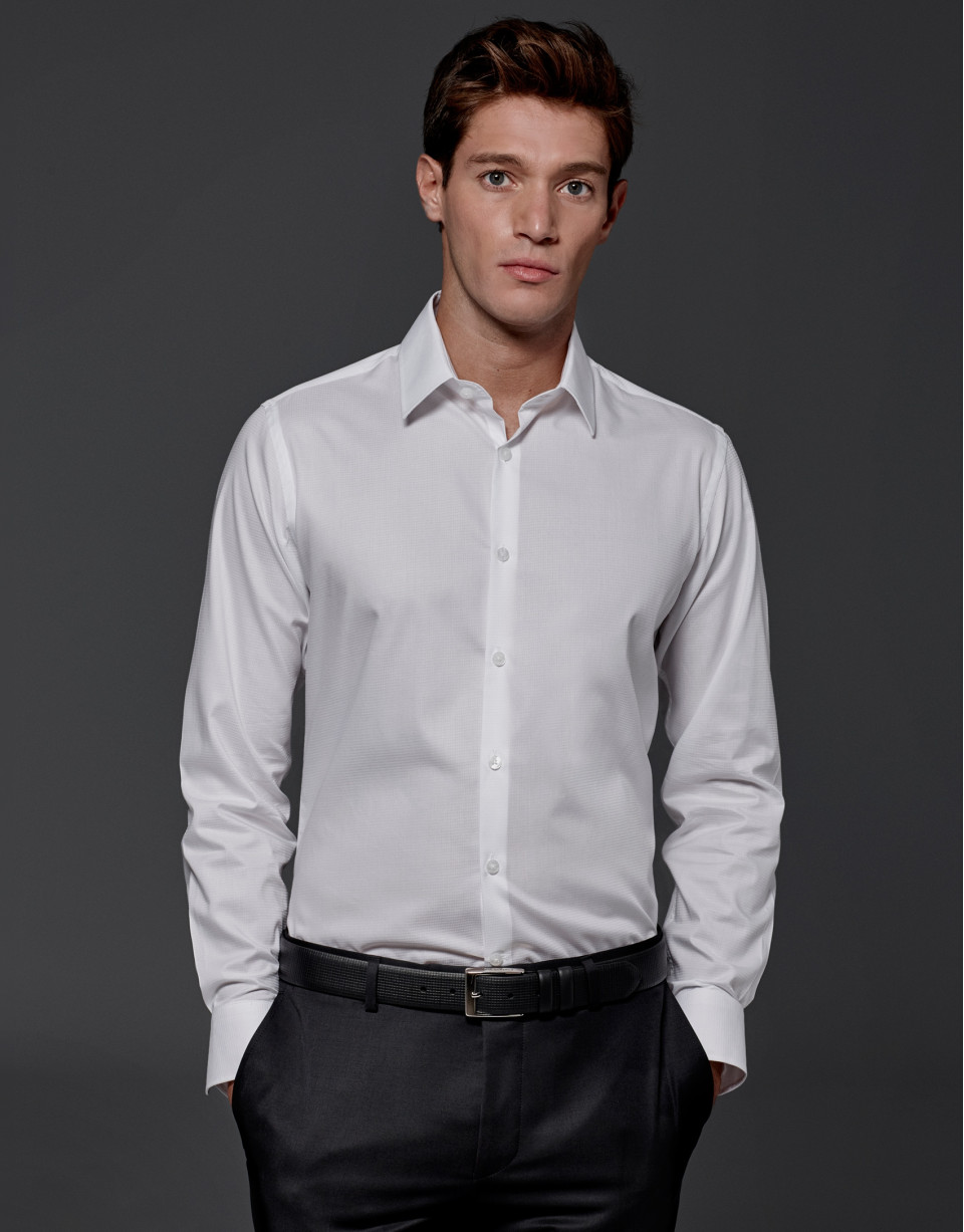 Camisa vestir cuello Inglés Slim Fit