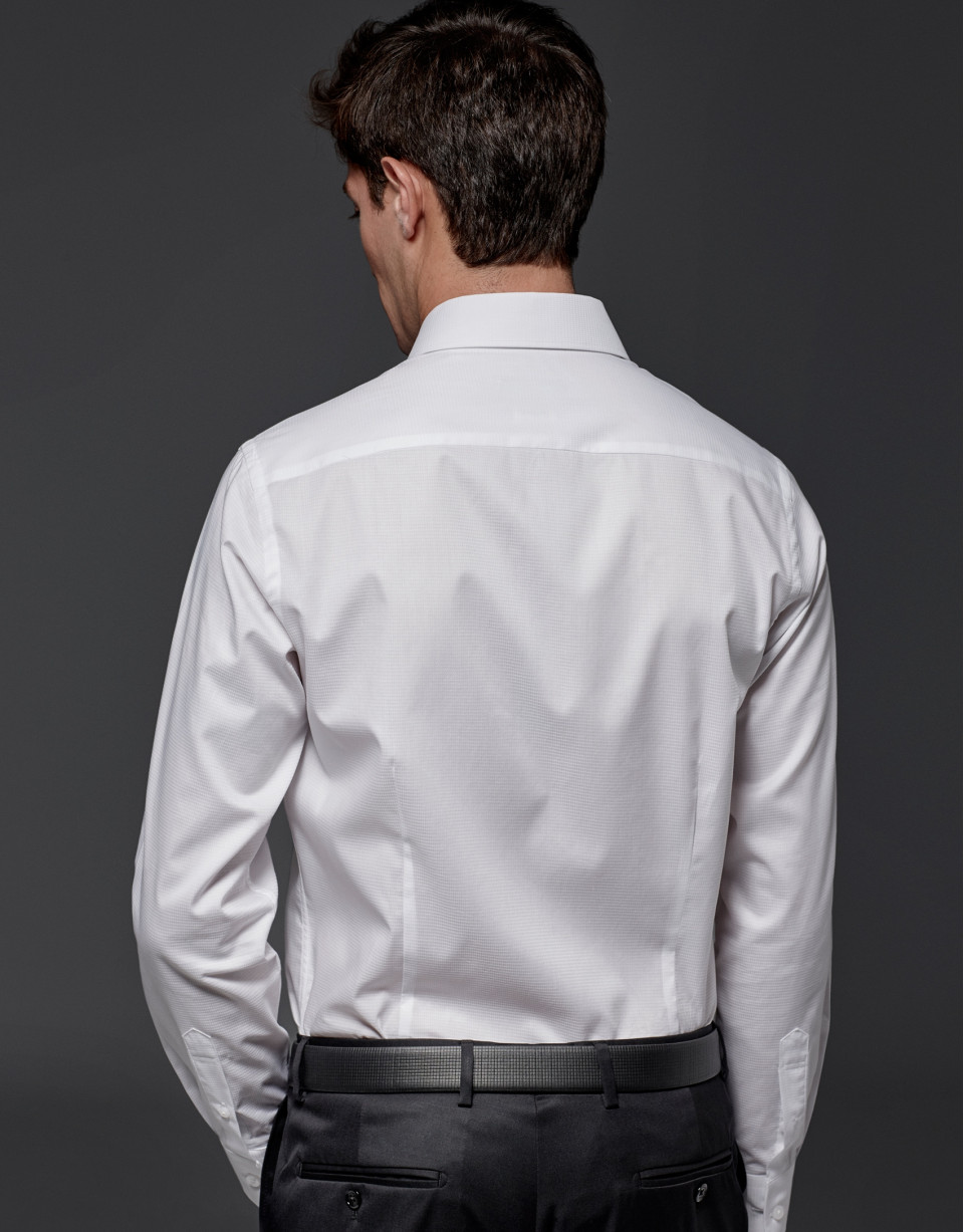Camisa vestir cuello Inglés Slim Fit