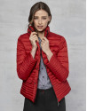Red short ski jacket