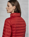 Red short ski jacket