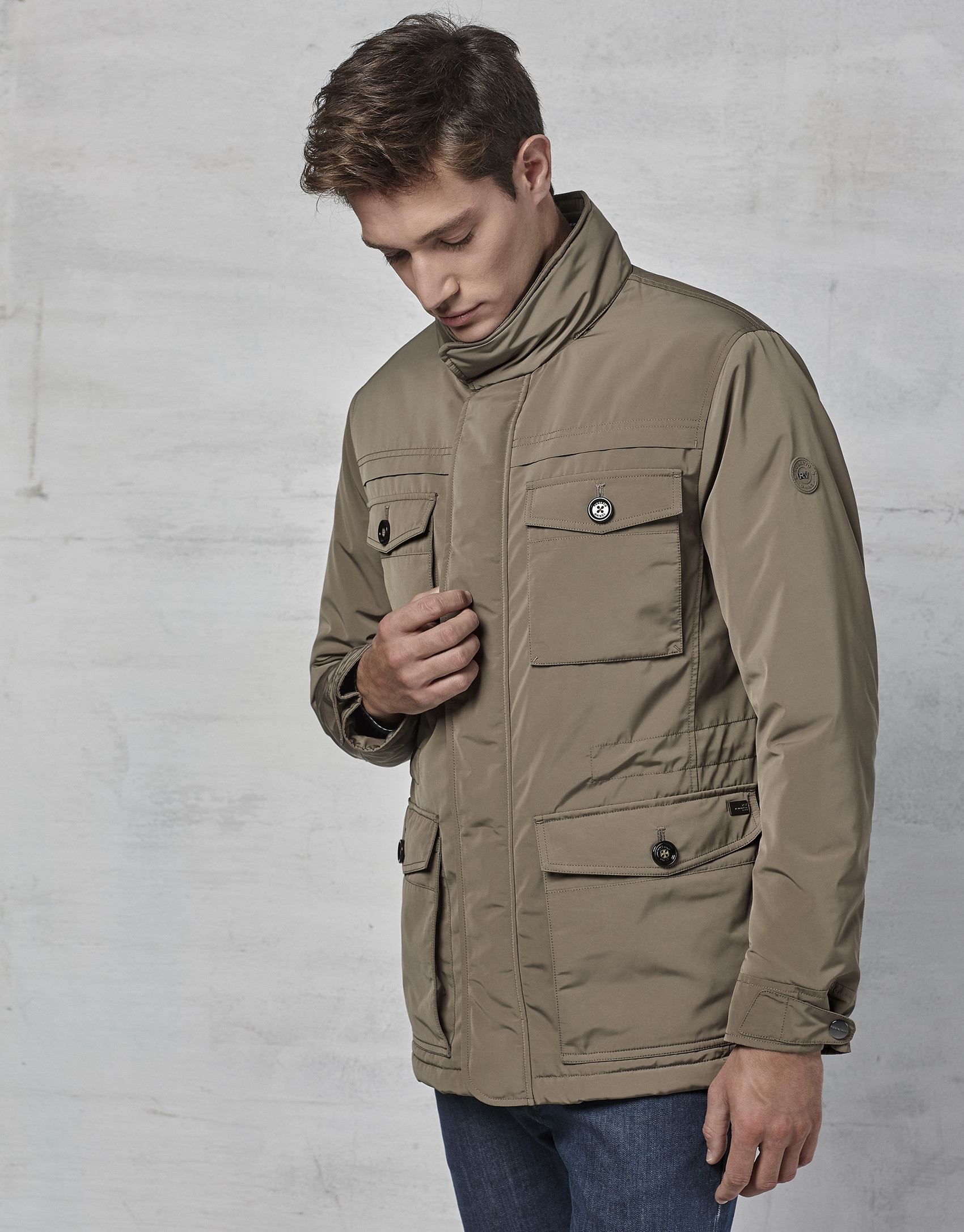 Chaqueton 4 bolsillos color visón