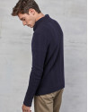 Navy blue jacket with zipper