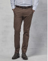 Brown cotton chinos