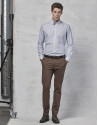 Pantalón chino algodón marrón