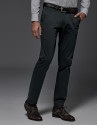 Green cotton chinos