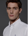 Camisa sport en oxford blanca