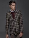 Mink checked sports jacket