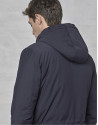 Navy blue, removable vest and parka
