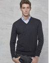Jersey cuello pico lana marino