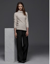 Pantalón jogging negro tipo palazzo