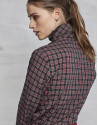 Camisa lazada cuadro escocés