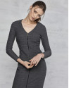 Marengo gray stretch fabric dress