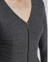 Vestido stretch gris marengo