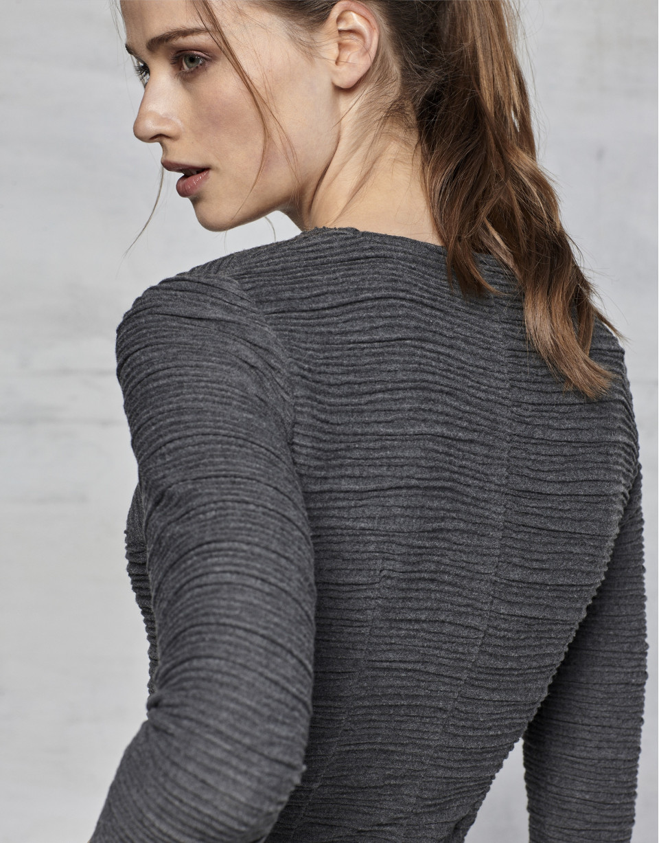 Vestido stretch gris marengo