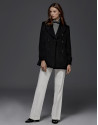Black sailor's pea jacket