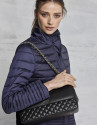 Midnight blue short ski jacket