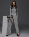 Jersey cuello cisne gris