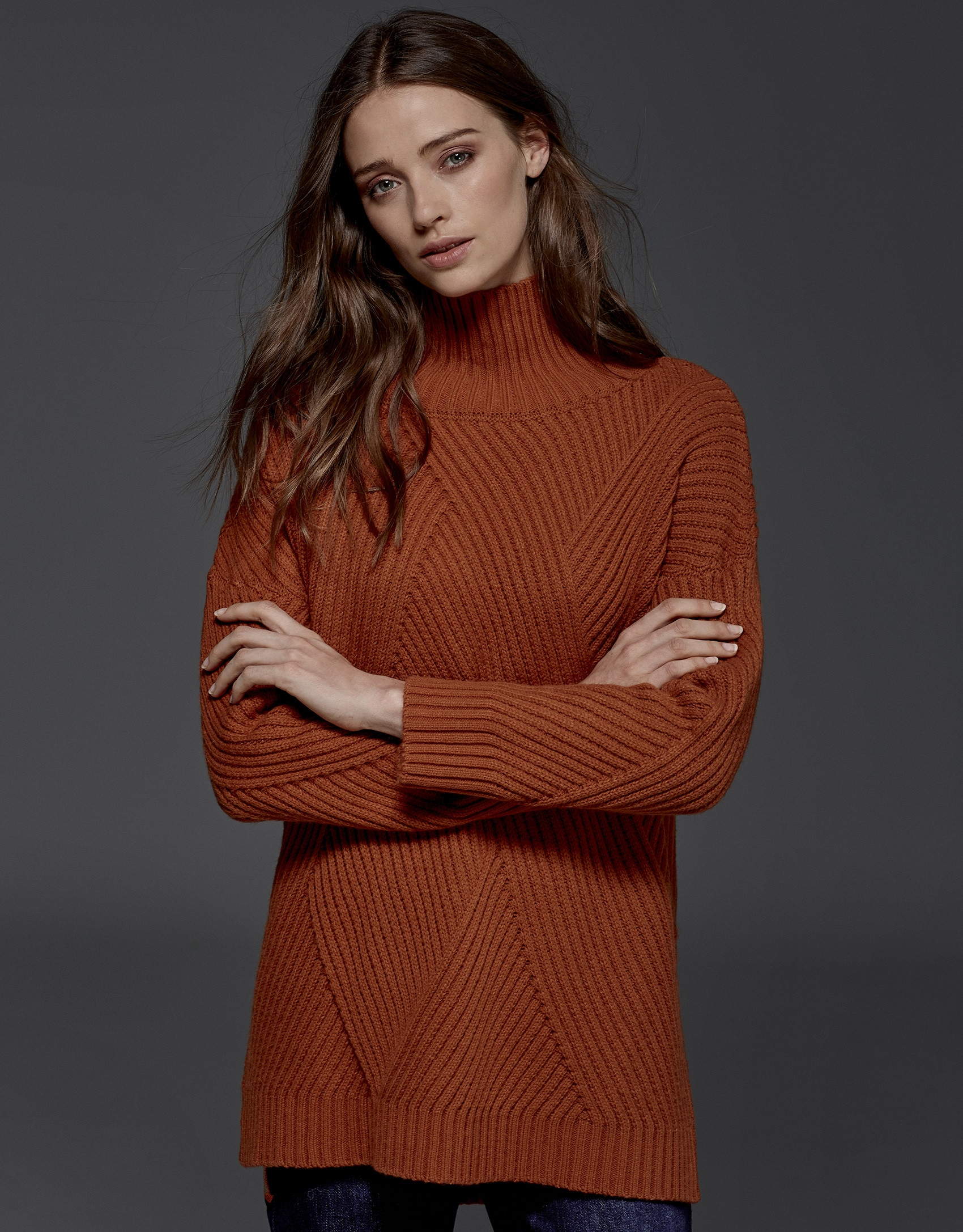 Jersey oversize color calabaza