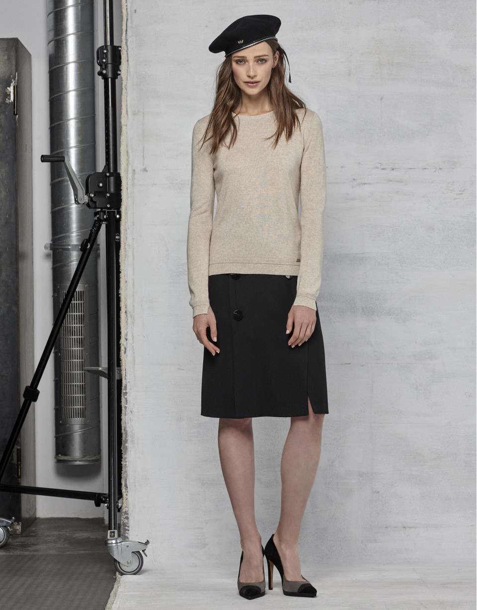 Ivory wool/cashmere sweater