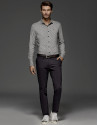 Navy blue cotton chinos