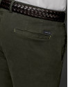Pantalón chino microdibujo caqui