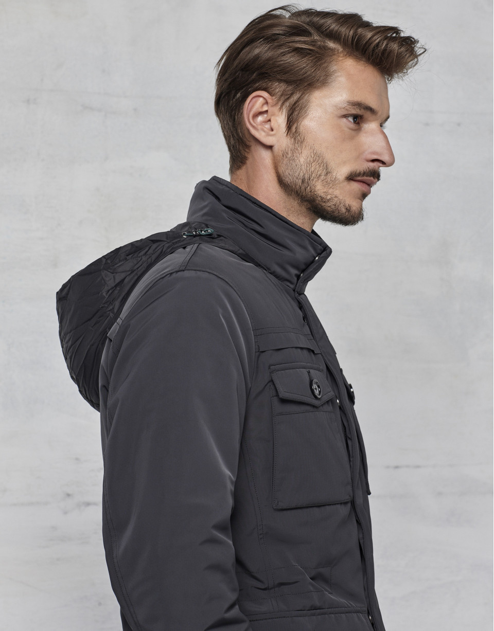 Chaqueton 4 bolsillos color negro