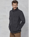 Black three-quarter jacket with 4 pockets