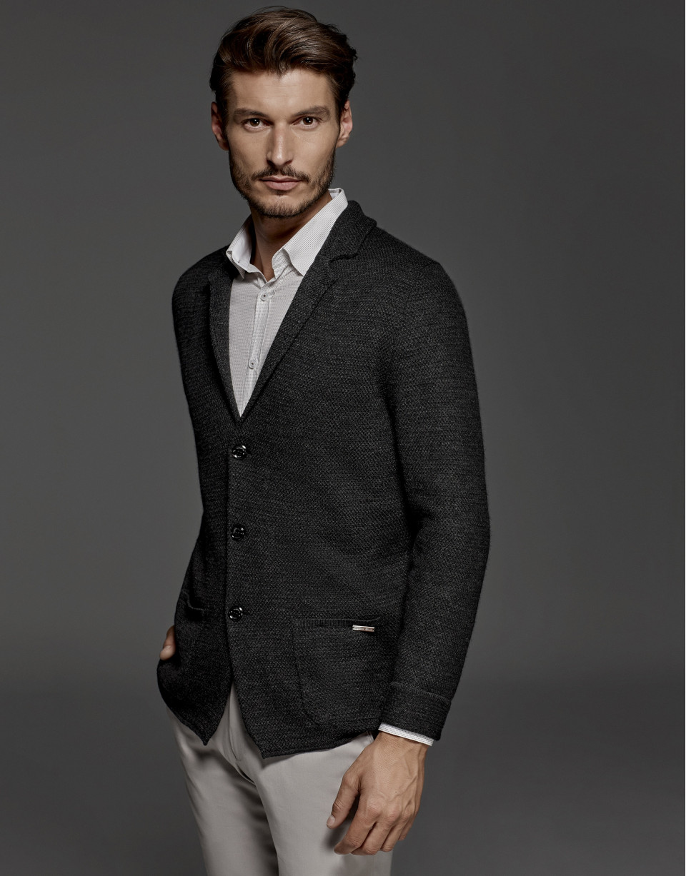Gray sports jacket
