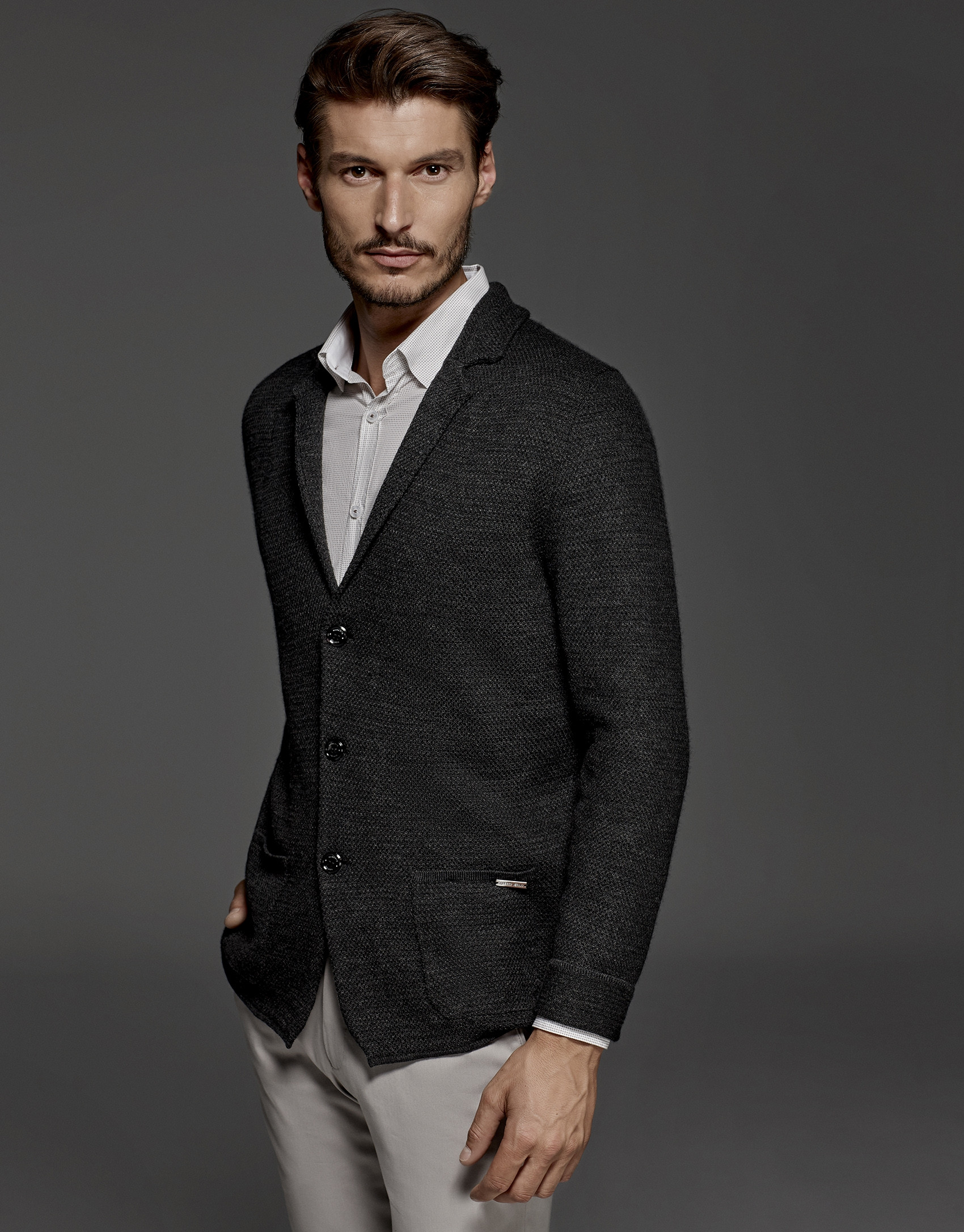 Gray sports jacket