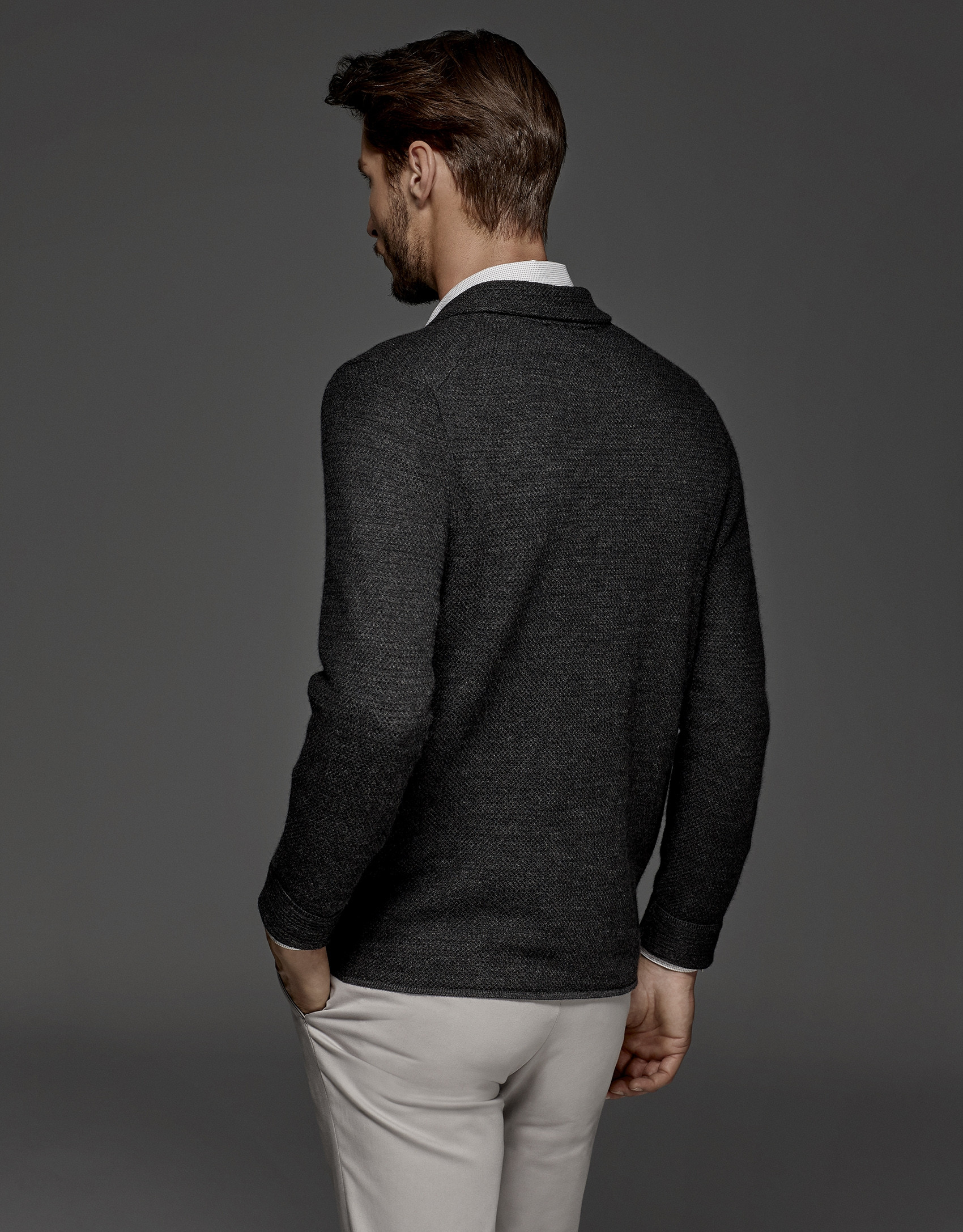 Gray sports jacket